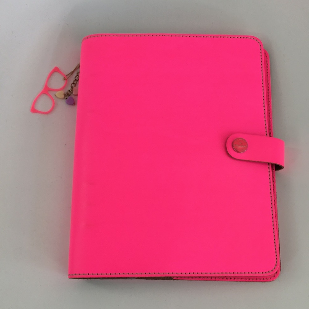 Hot pink Filofax planner